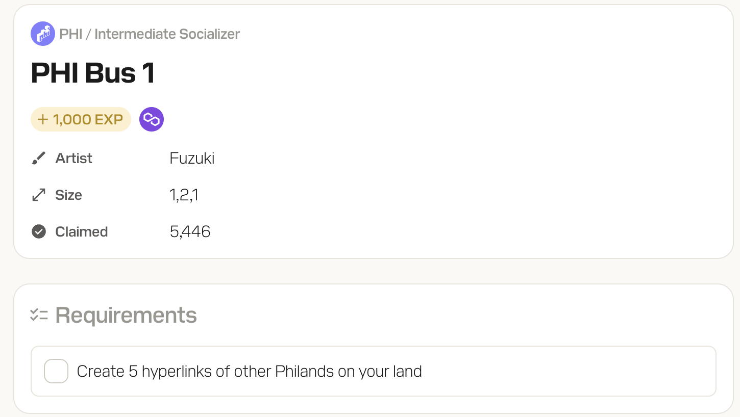 There are many quests like this to be social with the PHI platform