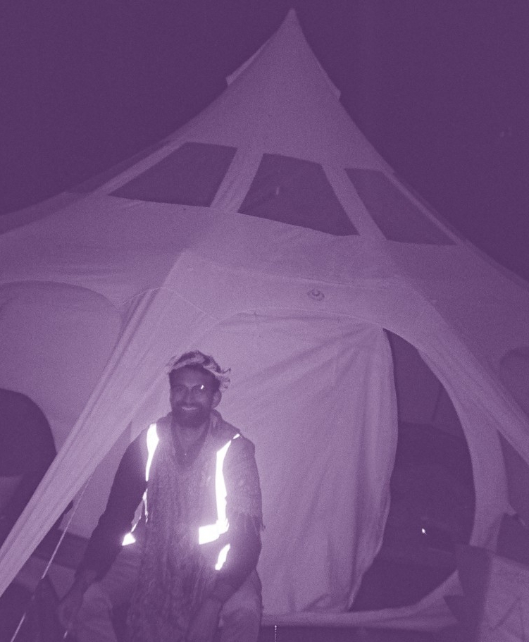 PsyDAO's Steven Fülle was a beacon of calm at a hectic festival. 