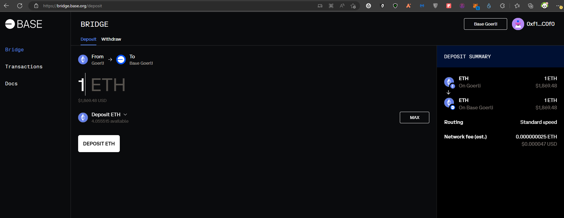 rekomendasi bridge 0,1 ETH keatas