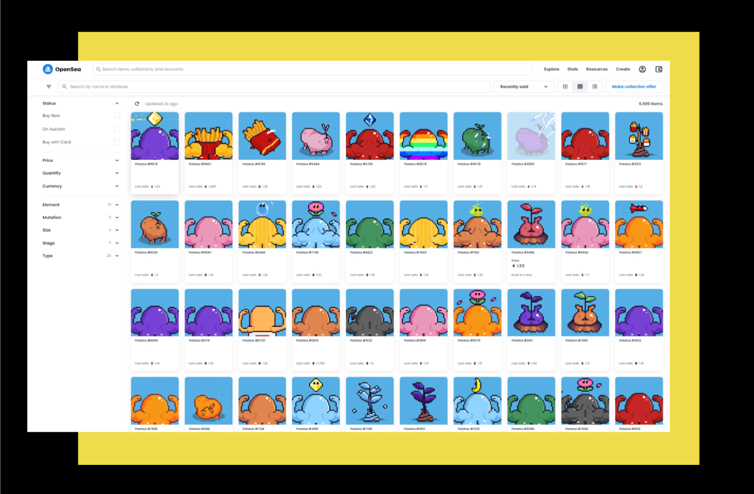 Screenshot from OpenSea