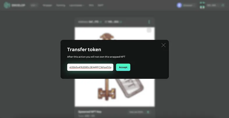 Transfer the claim for assets