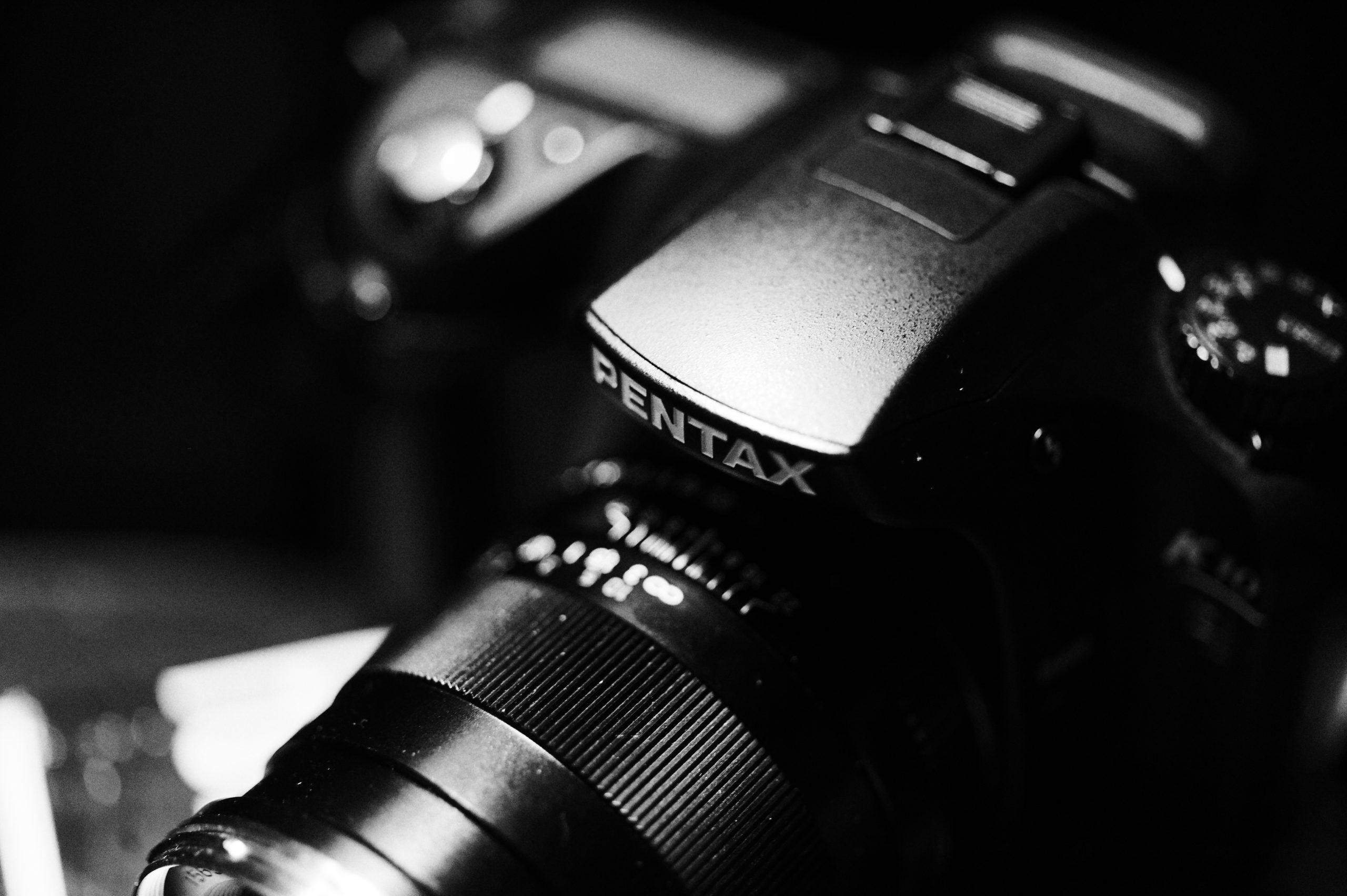 Vintage Pentax K10D digital camera - mounted with a Carl Zeiss 35mm f/2 lens.