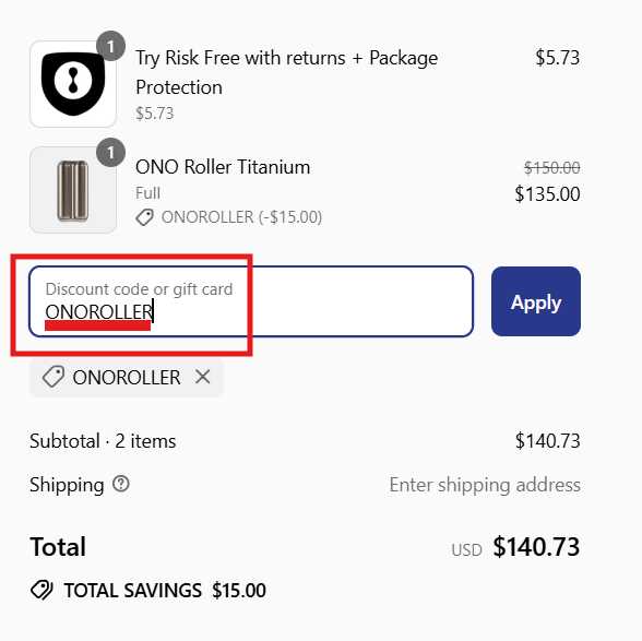 ONO Roller Discount Code: ONOROLLER