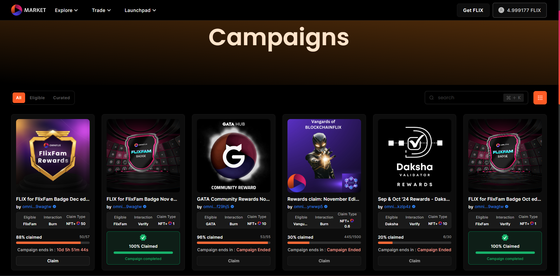 New & improved Campaigns page