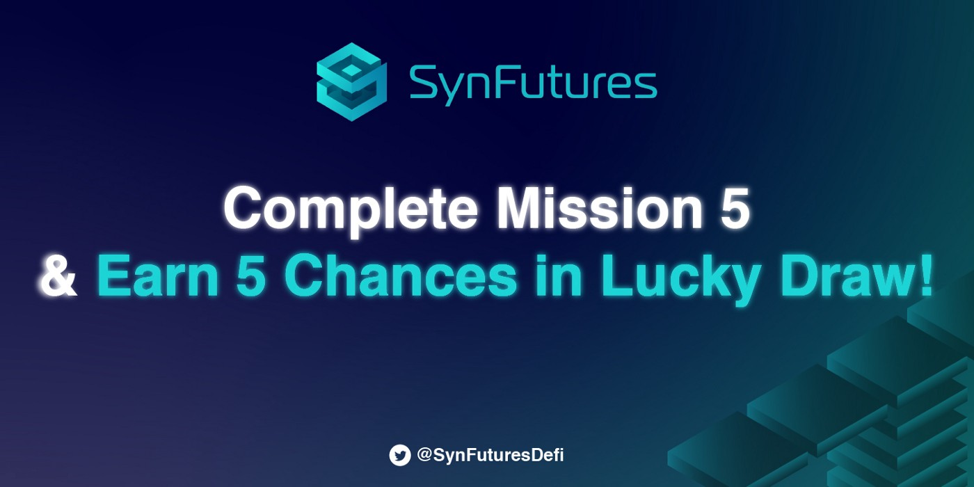 We are excited to announce the long-awaited Mission 5 of our Ambassador Program is officially out now! 👏👏👏 SynFutures has been thriving with consistent support from our followers and to show gratitude for our supports and grow our communities, we launched the Ambassador Program back in July, which recruits candidates whom complete a series of missions as our ambassadors and volunteers!
On the back of Mission 4 where we focused on giving traders an early opportunity to win rewards for interacting with SynFutures in a lucky draw, we will continue to reward qualified candidates who complete tasks in Mission 5 with NFTs and cash rewards.
We can’t emphasize enough how the Ambassador Program is a win-win for both SynFutures and fellow traders who have a strong belief in DeFi and us. It doesn’t only allow you to have a better idea about our trading platform, but also to join a large community of traders where you can share experiences and learn market insights from each other.
Now let’s take a look at the details of the mission!
Time:
Ongoing
Rules: Go to Synfutures’ dApp: https://beta.synfutures.com/#/trade Make sure your trading volume is more than 50,000 USDC ( or equivalent to 50,000 USDC) in any two chains of ETH, Polygon, Arbitrum and BSC. Transactions have to be both long and short. Post the wallet address and the network you use in the discord channel “mission-5-record”. Admins will verify all the information and add stars only for Ambassadors who have completed Mission 1- 4. You will be given 5 chances to participate in our ongoing Lucky Draw campaign to win NFTs and cash rewards after completing all tasks of Mission 5! Ambassadors who complete Mission 5 will be rewarded with a SynFutures NFT.
Ready? Let’s Go!!!✊✊✊
About SynFutures
SynFutures is a next-generation derivatives exchange focused on creating an open and trustless derivatives market by enabling trading on anything with a price feed. By cultivating a free market and maximizing the variety of tradable assets, SynFutures is lowering the barrier to entry in the derivatives market, creating a more equitable digital assets exchange market.
For more information and update about SynFutures, please visit :
Website | YouTube | Twitter | Discord | Telegram | Github