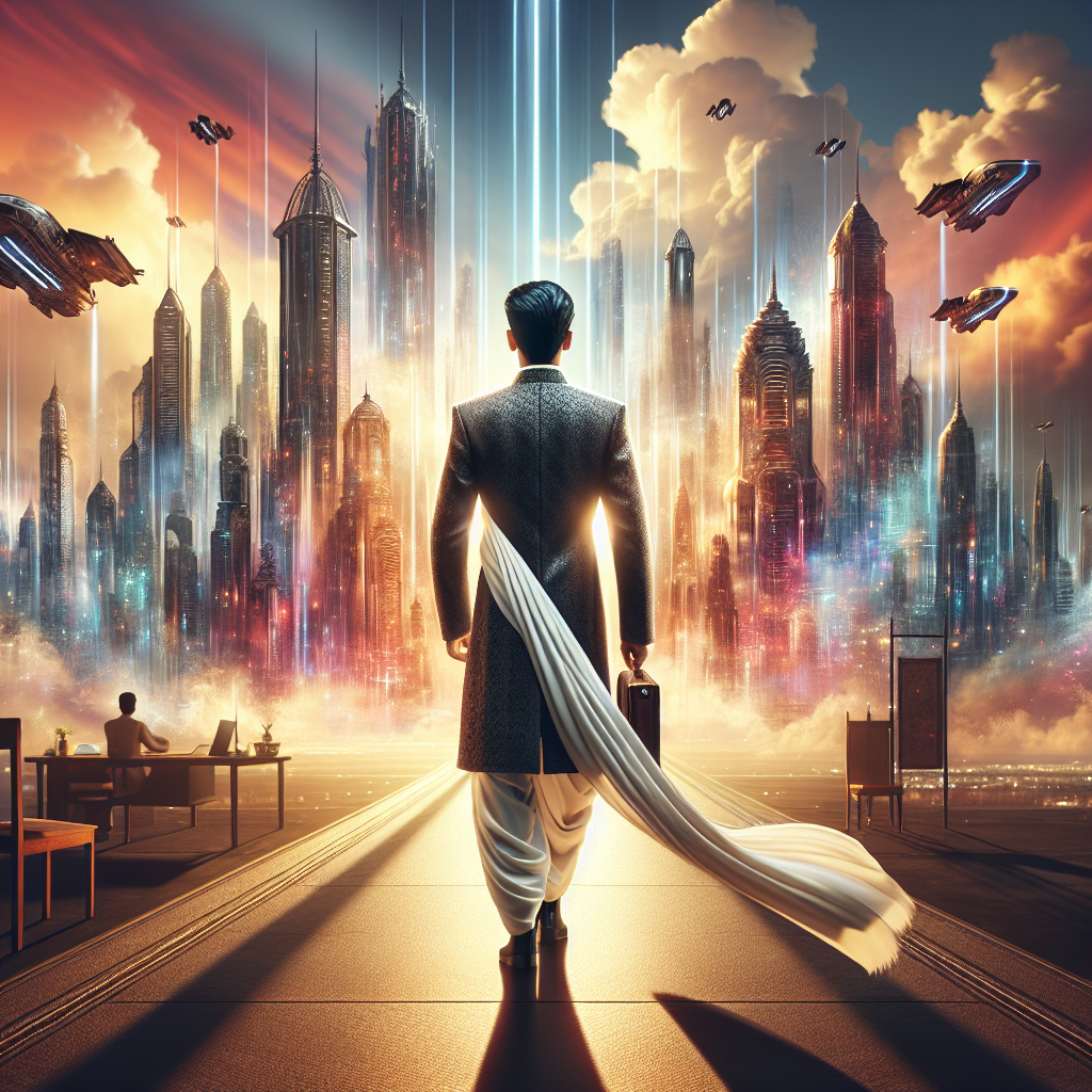 Walking into the futuristic Web3 publishing world with a solitary writing desk at its entrance