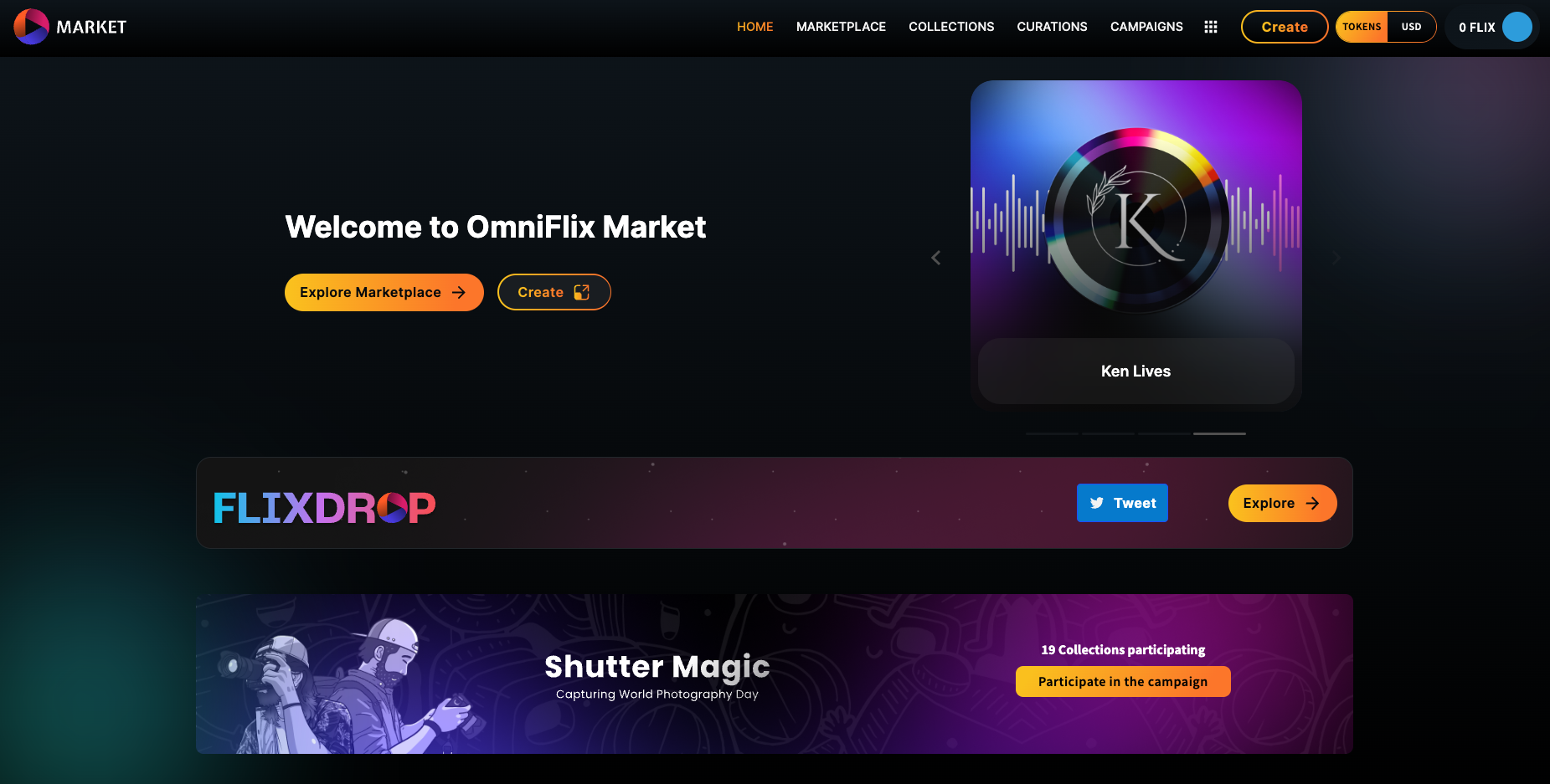 Shutter Magic - World Photography Day campaign on OmniFlix.Market