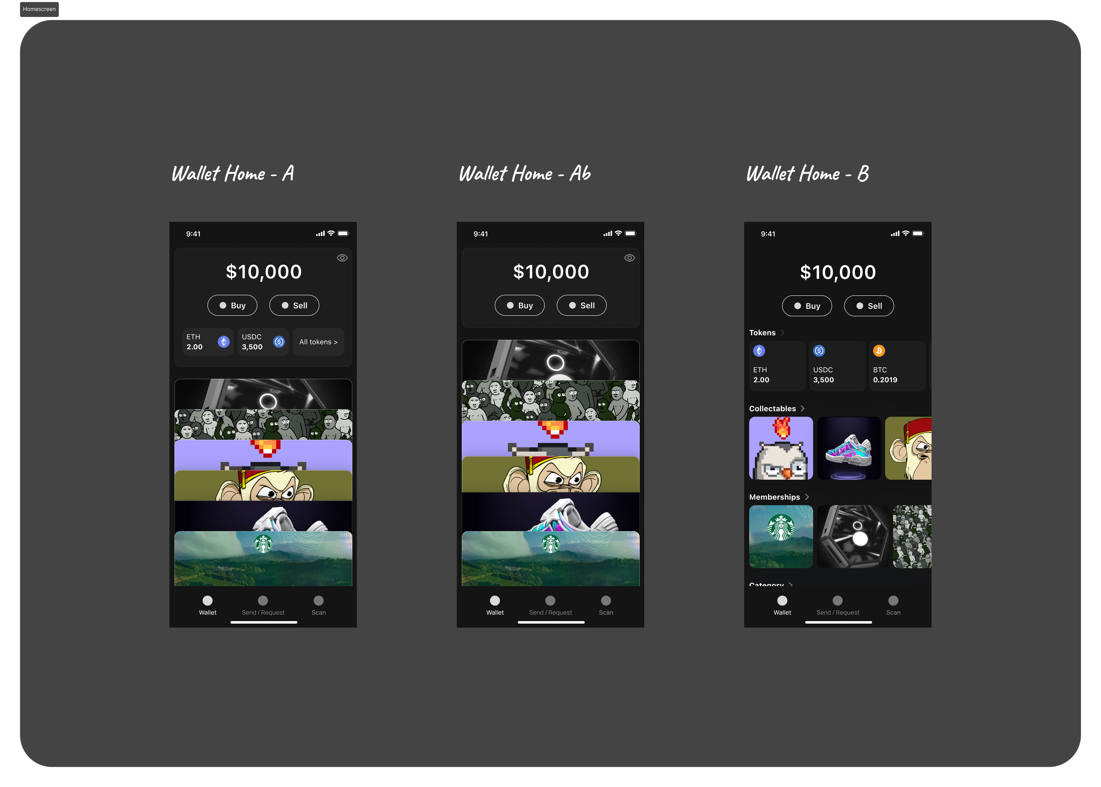 A few concepts for the home screen