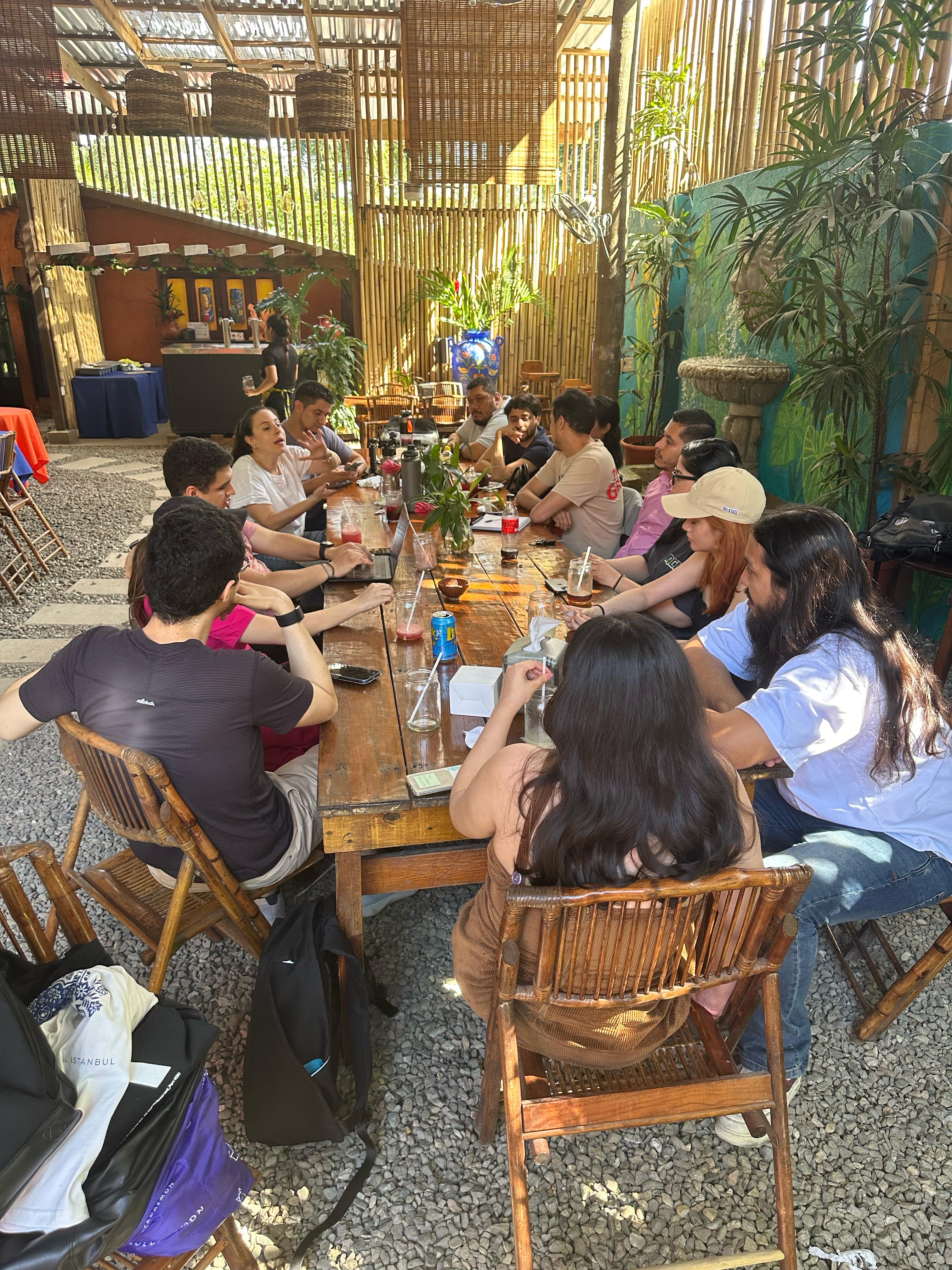 Contributors of Ethereum Honduras talking about 2024