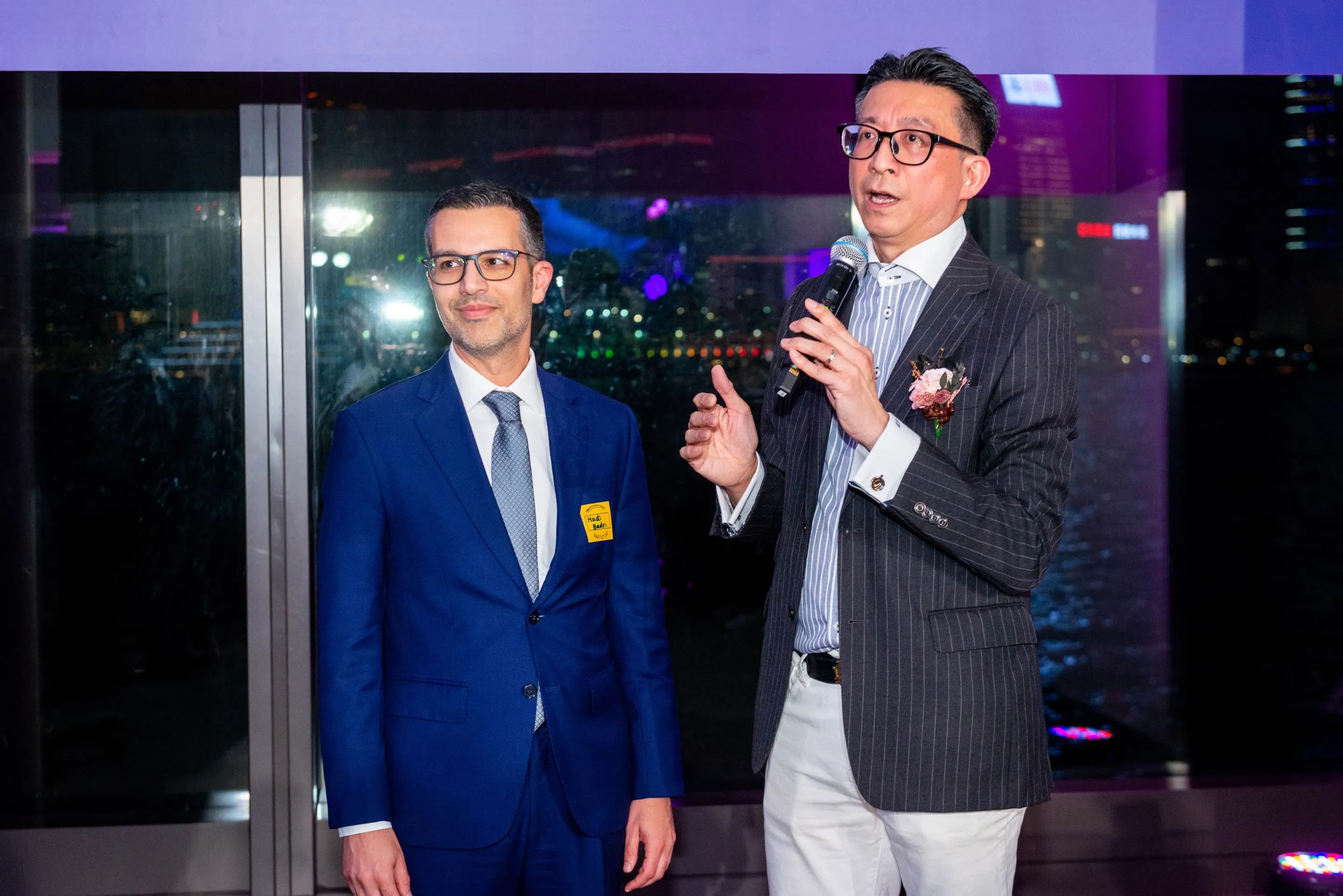 迪拜经济与旅游局首席执行官Hadi Badri（左）及Syndicate Capital 总裁Albert Yip（右）