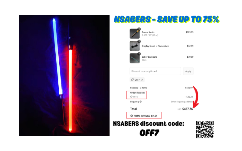 Nsabers Discount Code: OFF7