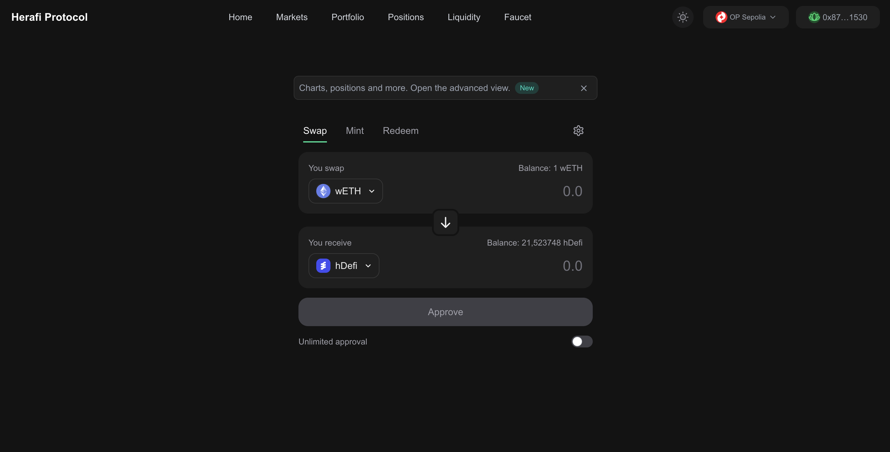 Herafi Protocol Homepage