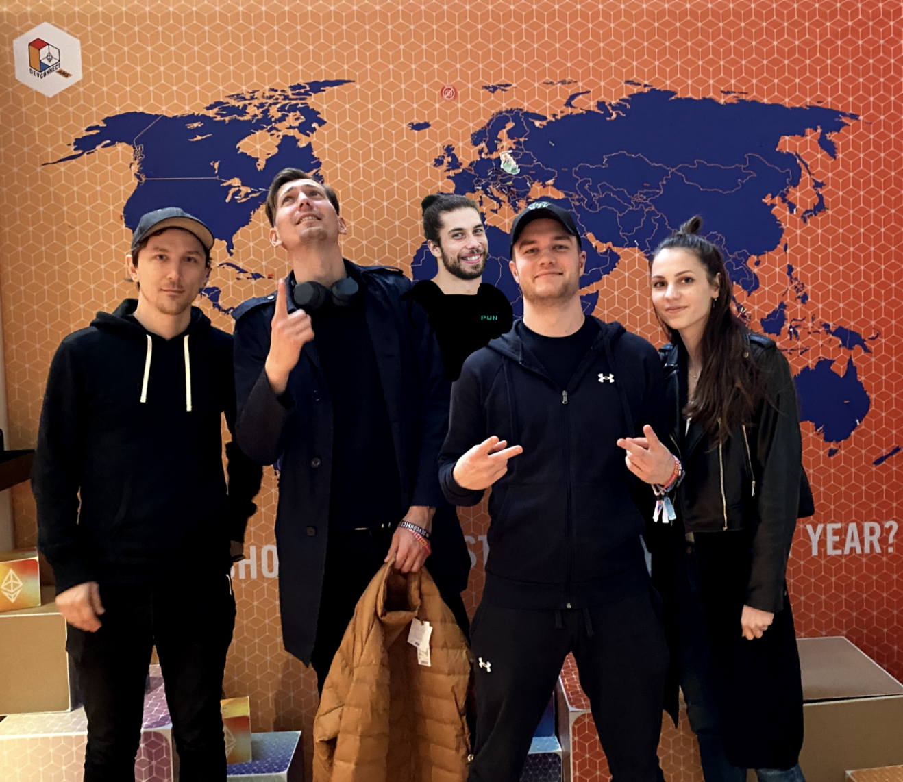 Some PWN team members being cool at Devconnect.