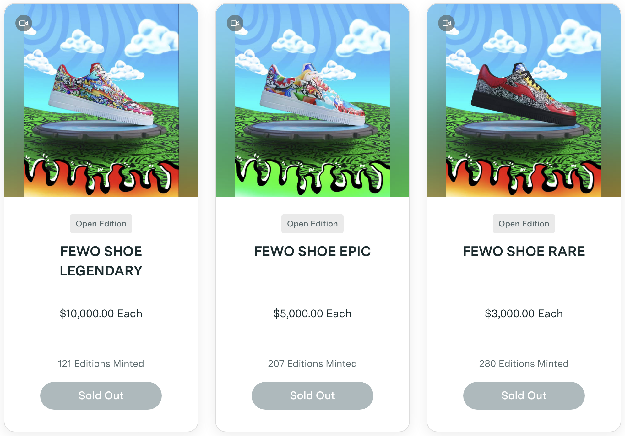 RTFKT x FEWO's Sold Out Collection 