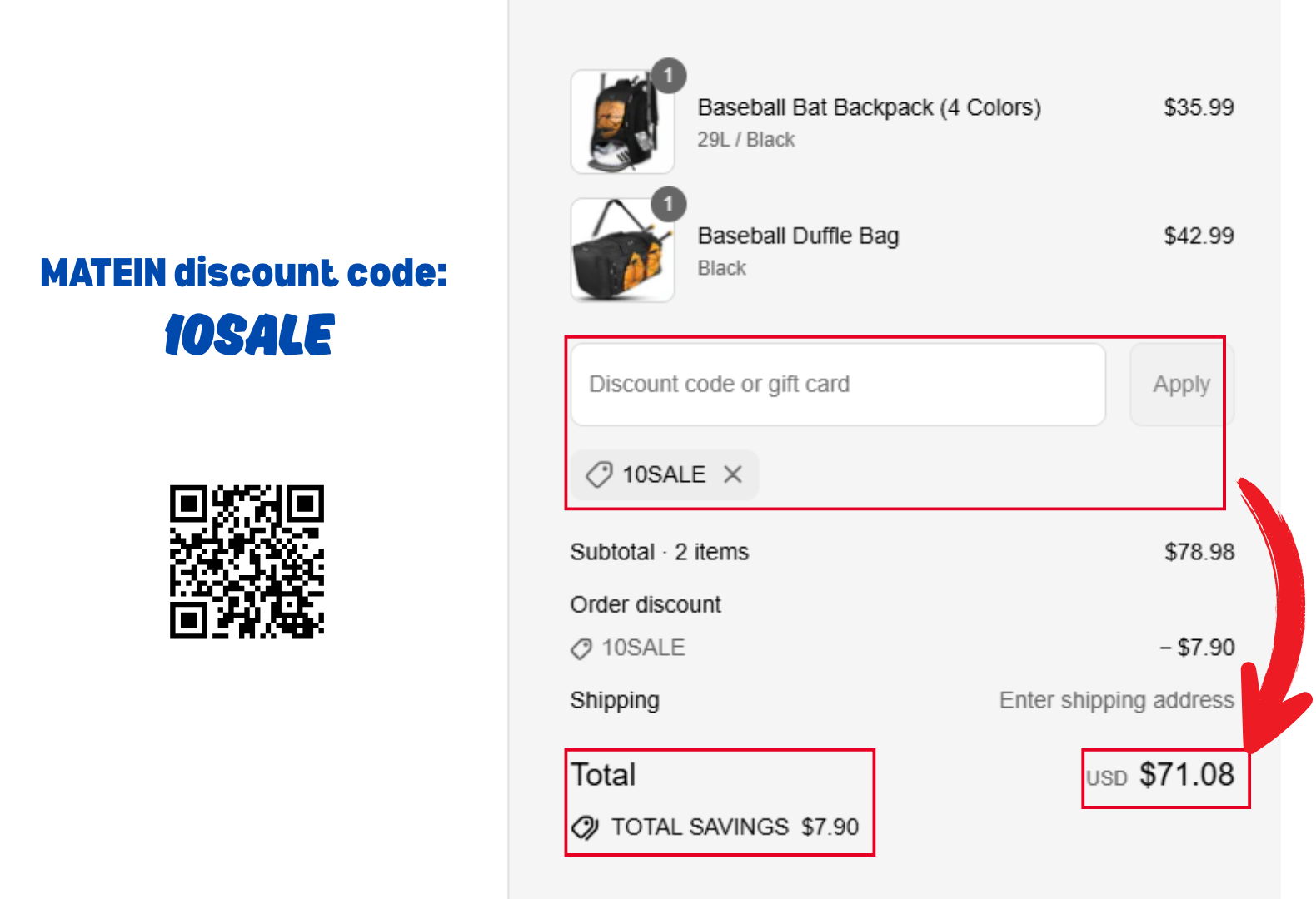 MATEIN Discount Code: 10SALE