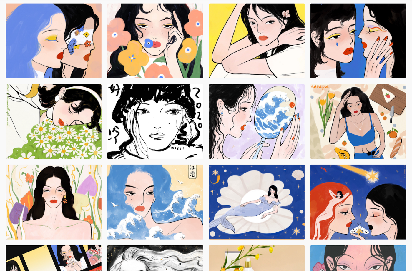 Eleven's portfolio of past work. Unaffiliated with Astro Girls.