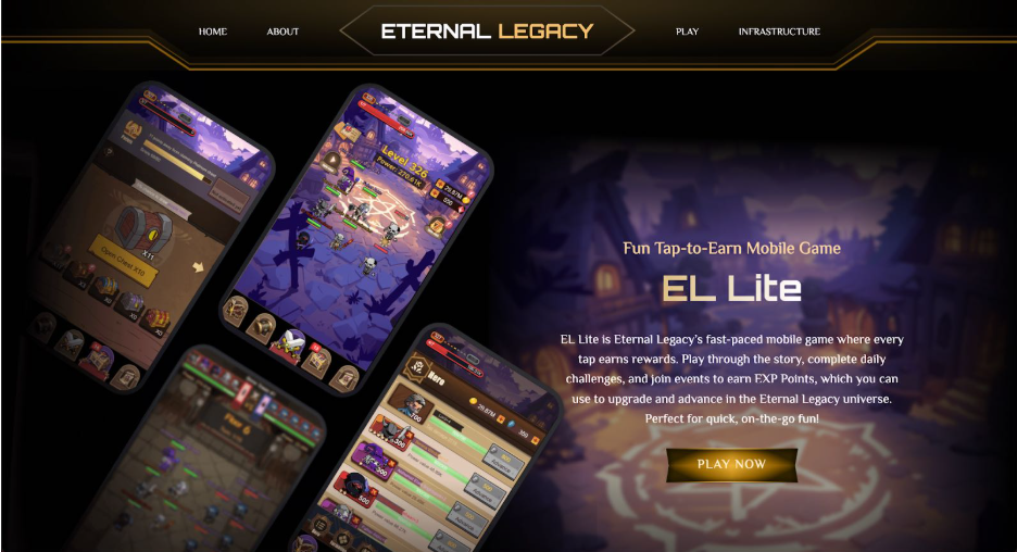 The EL Lite Tap-to-Earn Mobile Game