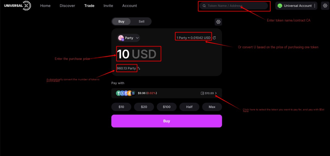 Trading Interface
