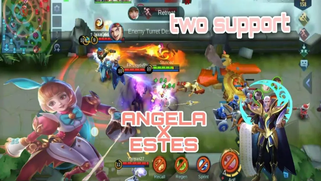 Angela (on the left) and Estes (on the right) are two support characters with strong healing abilities (in my humble opinion). Source: VC Gamers