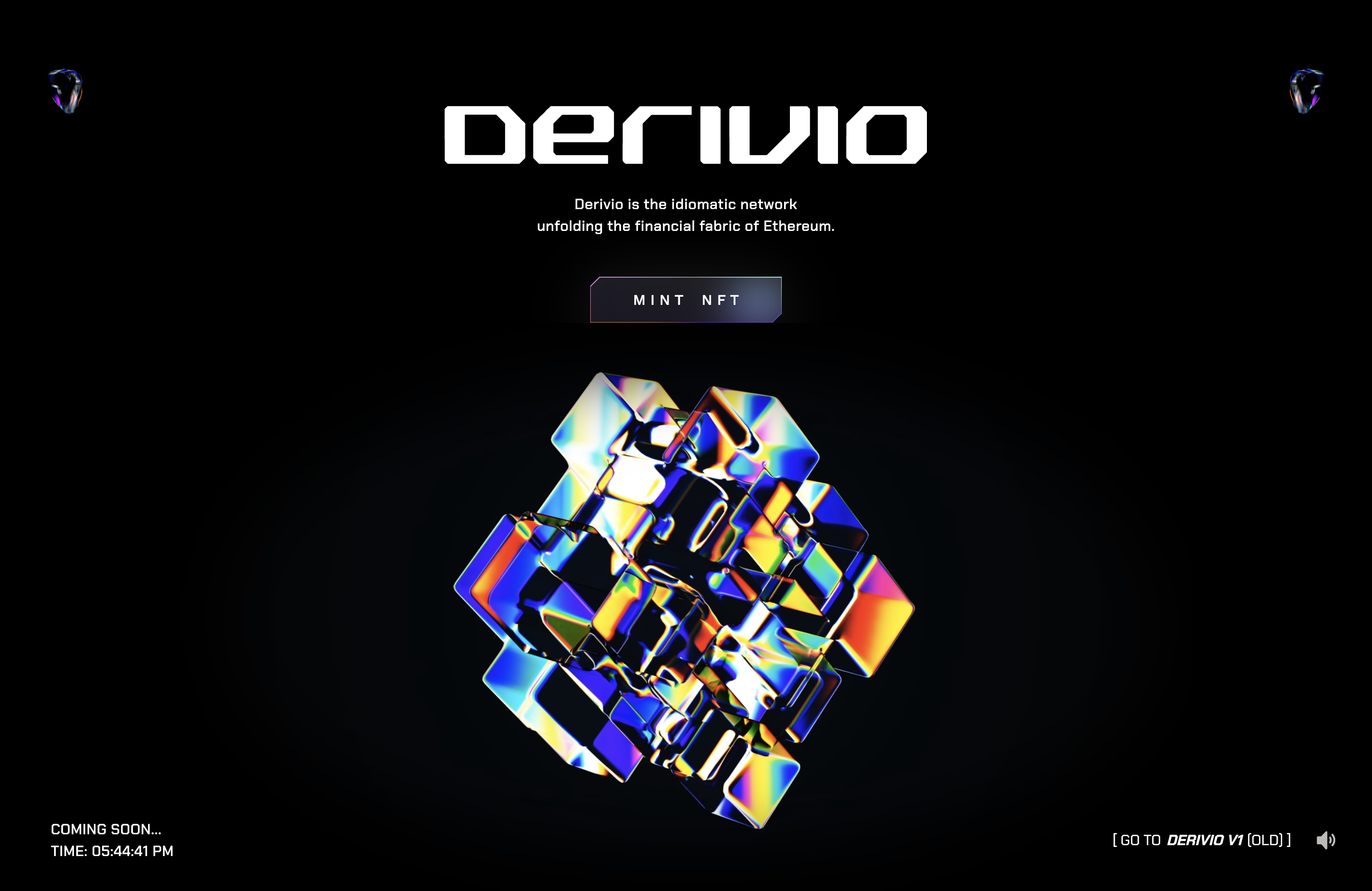 Derivio Mainpage