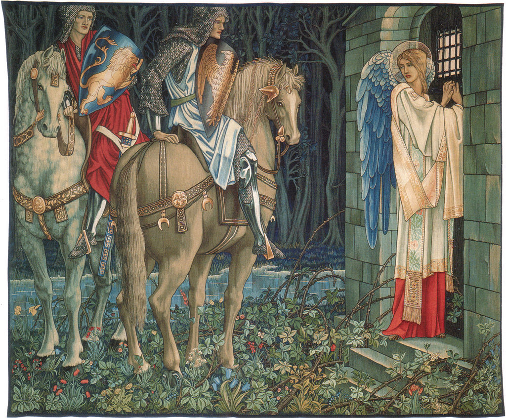 The Failure of Sir Gawaine: Sir Gawaine and Sir Uwaine at the Ruined Chapel, Sir Edward Burne-Jones