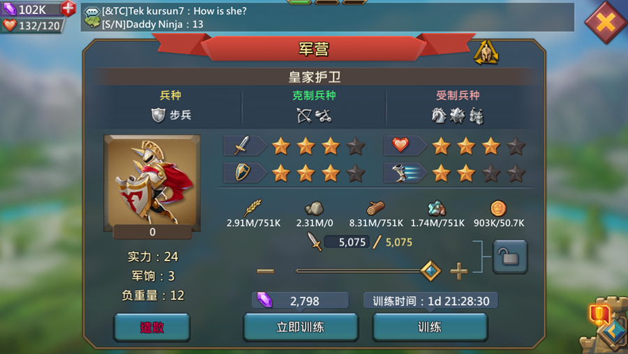 图2.4.3.1 《王国纪元》兵种特性