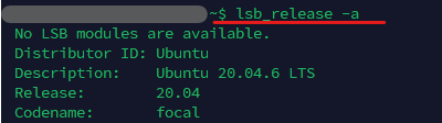 lsb_release -a