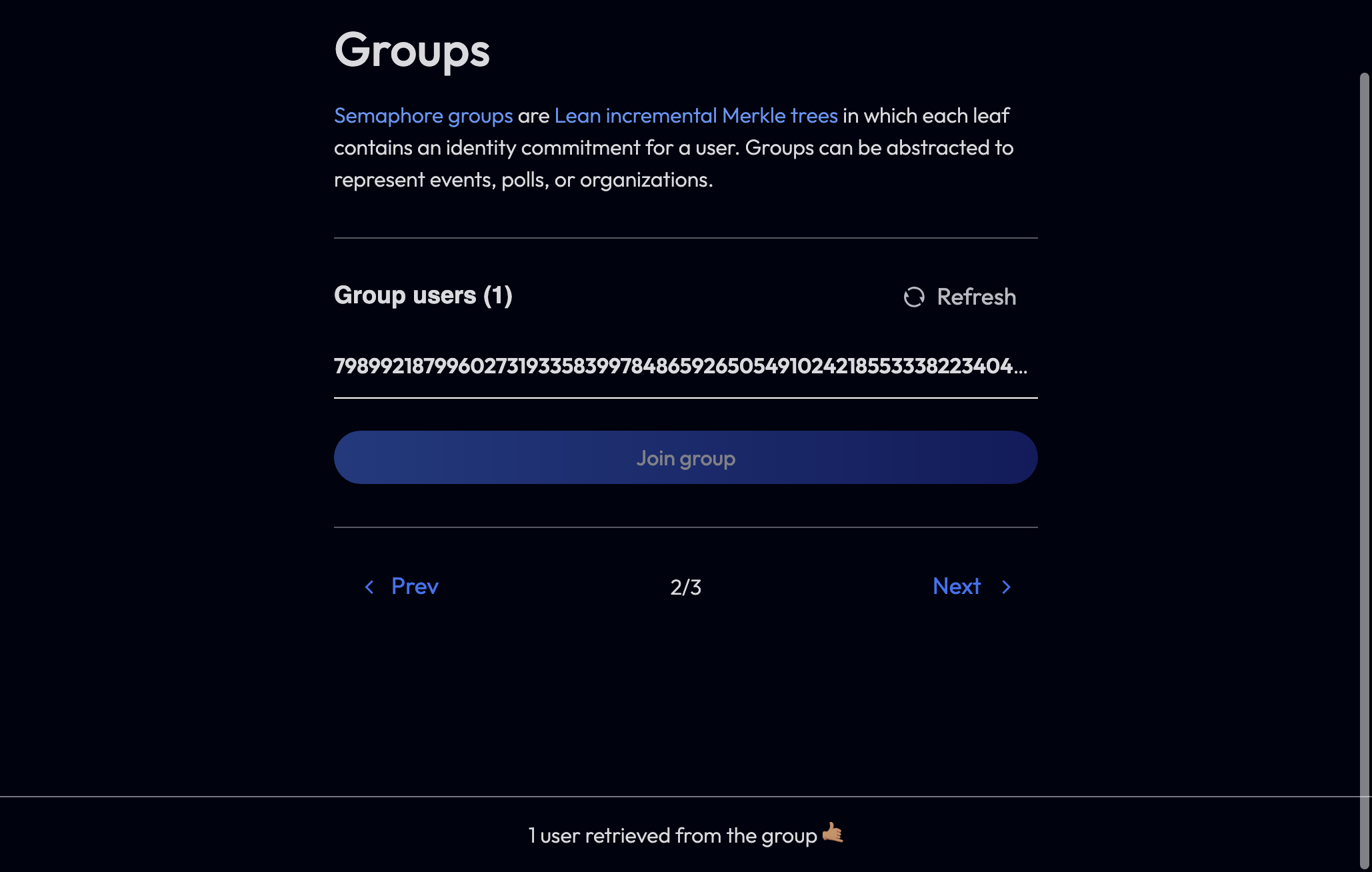 Then join a group.