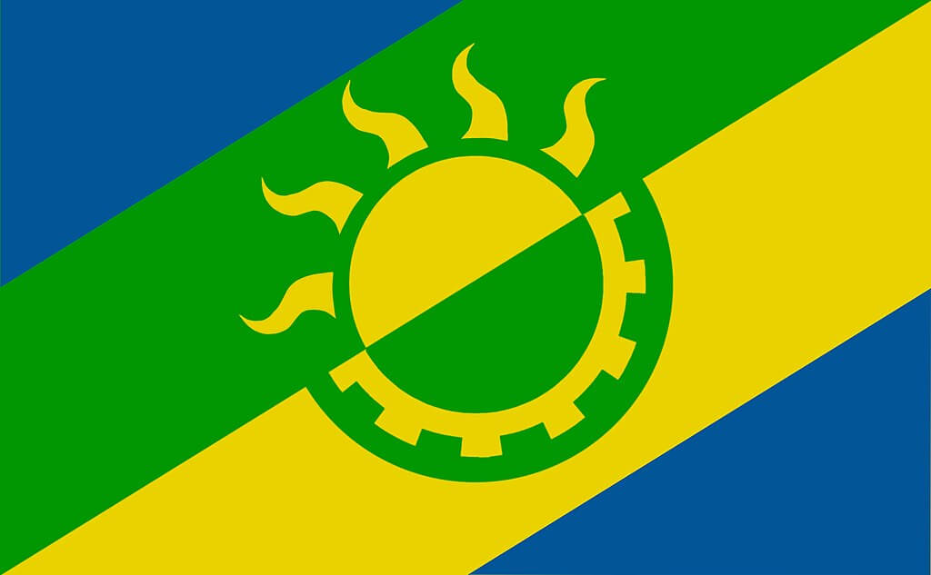 Bandera Solarpunk