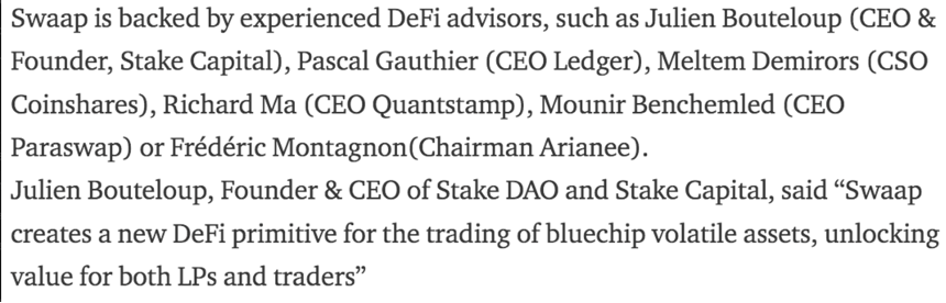 Article médium Swaap Finance