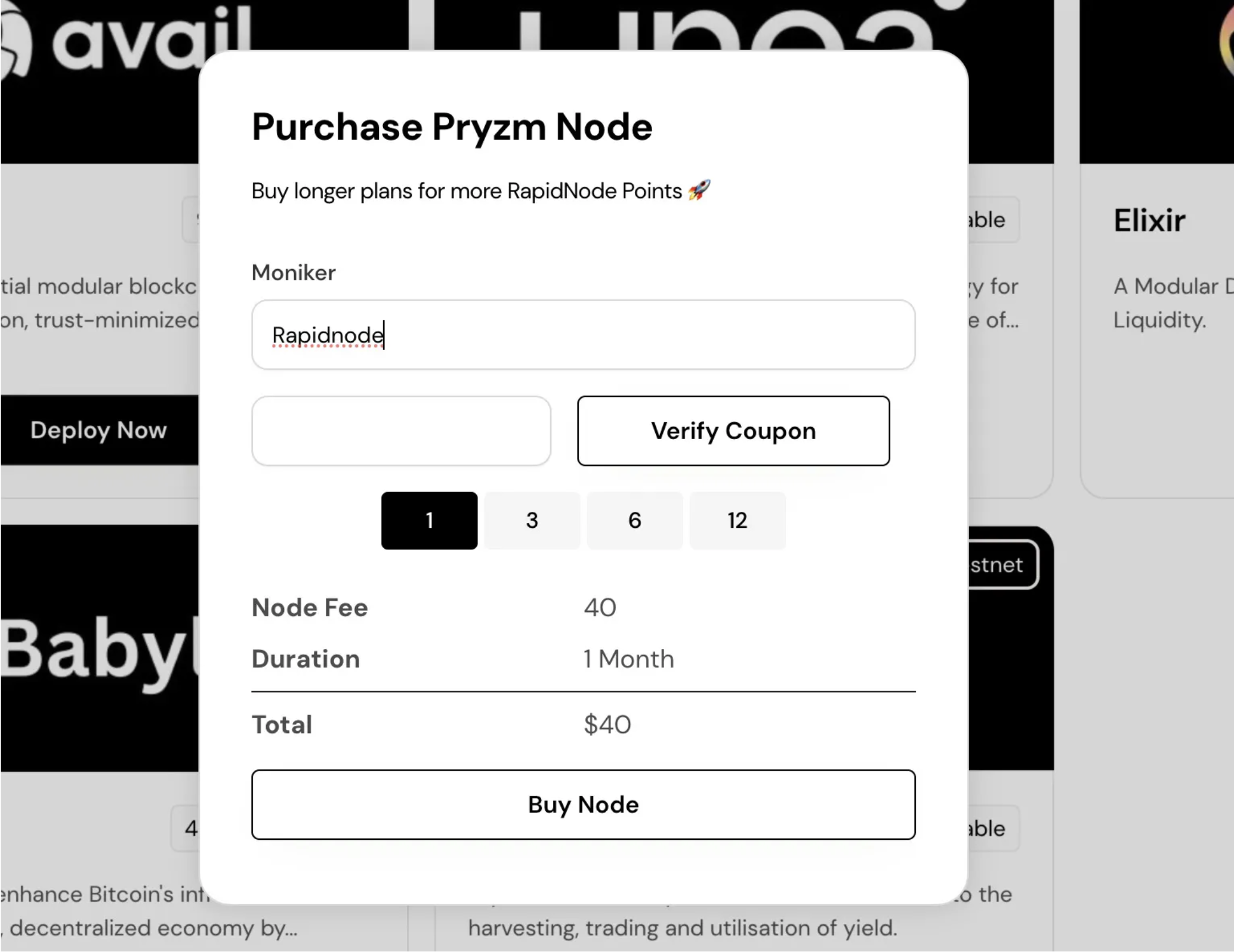 Purchase Node