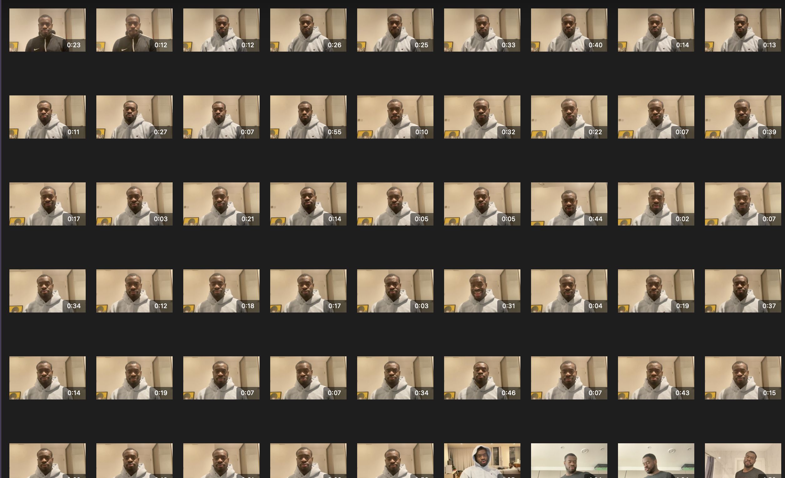 Screenshot was taken from Photos app on my mac. I wanted every second to be perfect.