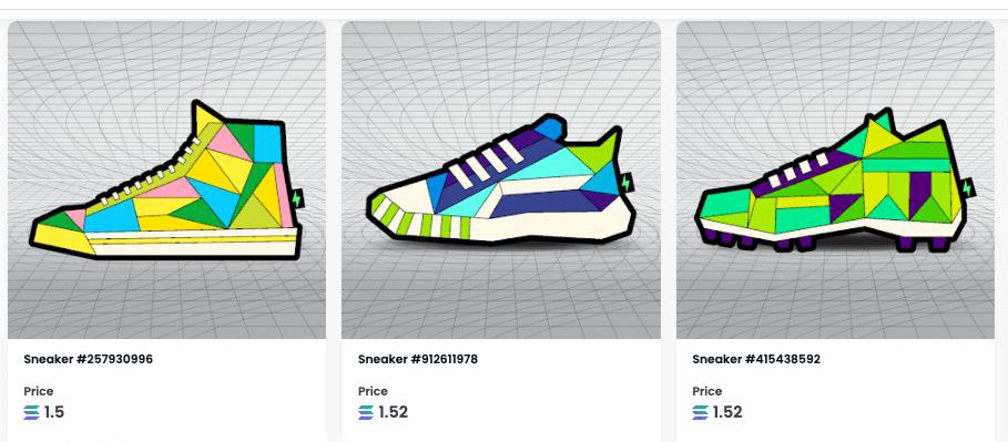 e.g: shoemaker can mint a digital version of their design on a decentralized marketplace.