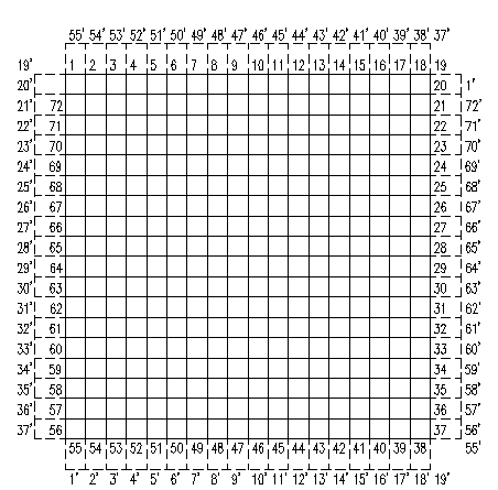 图2：双圆柱式无边界围棋棋盘