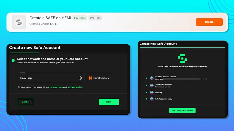Create a new Safe Account on Hemi Testnet