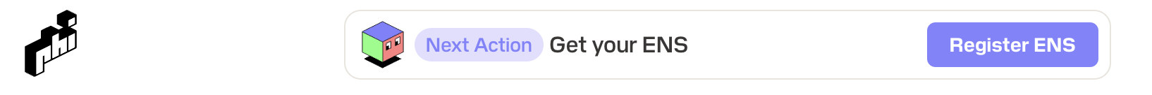 If you don't have an ENS this prompt should pop up at the top of Philand.xyz
