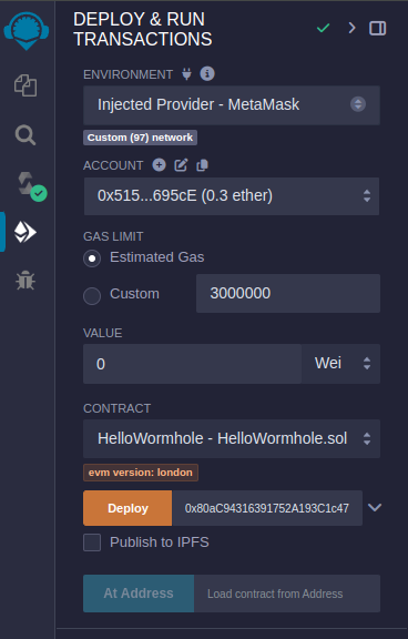 Deploy on BNB with the corresponding relayer address