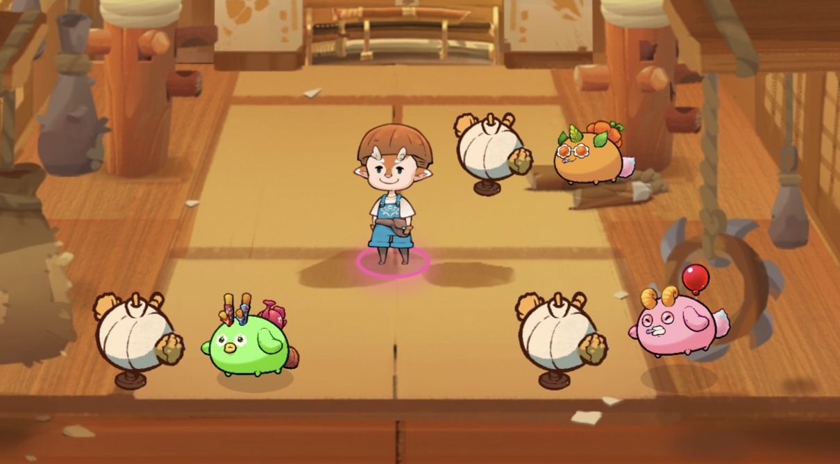 Me and my Axies at the Dojo