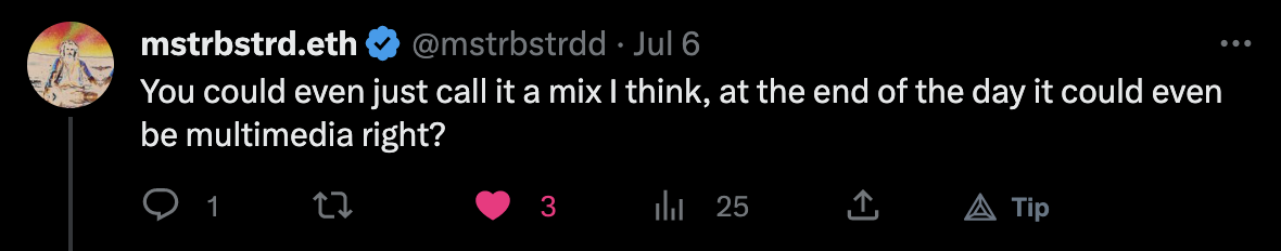 mix of multimedia content