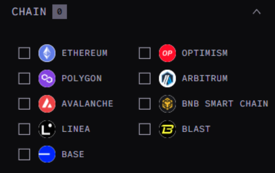 List of chains supported by Superform