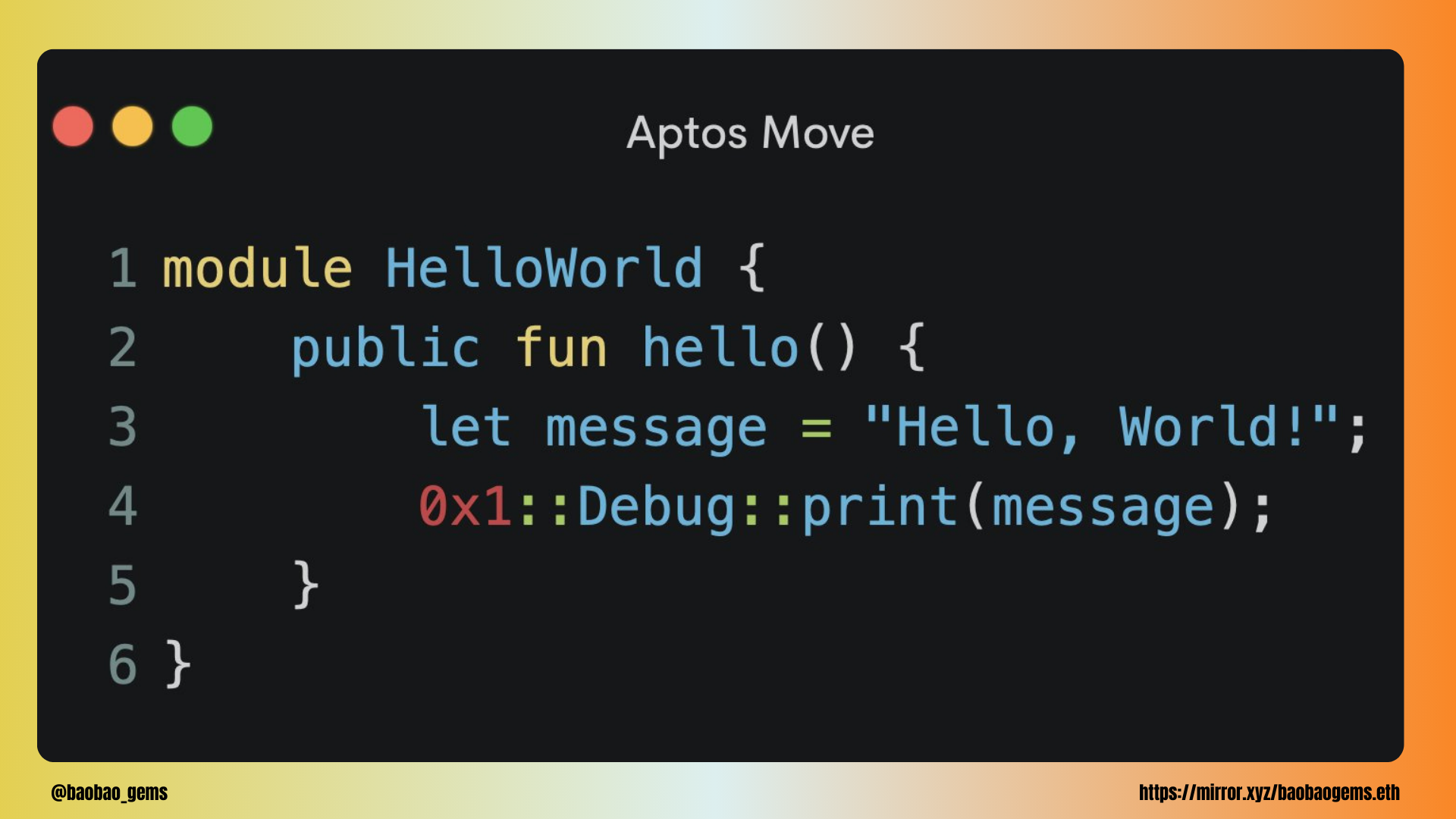 Code của Aptos