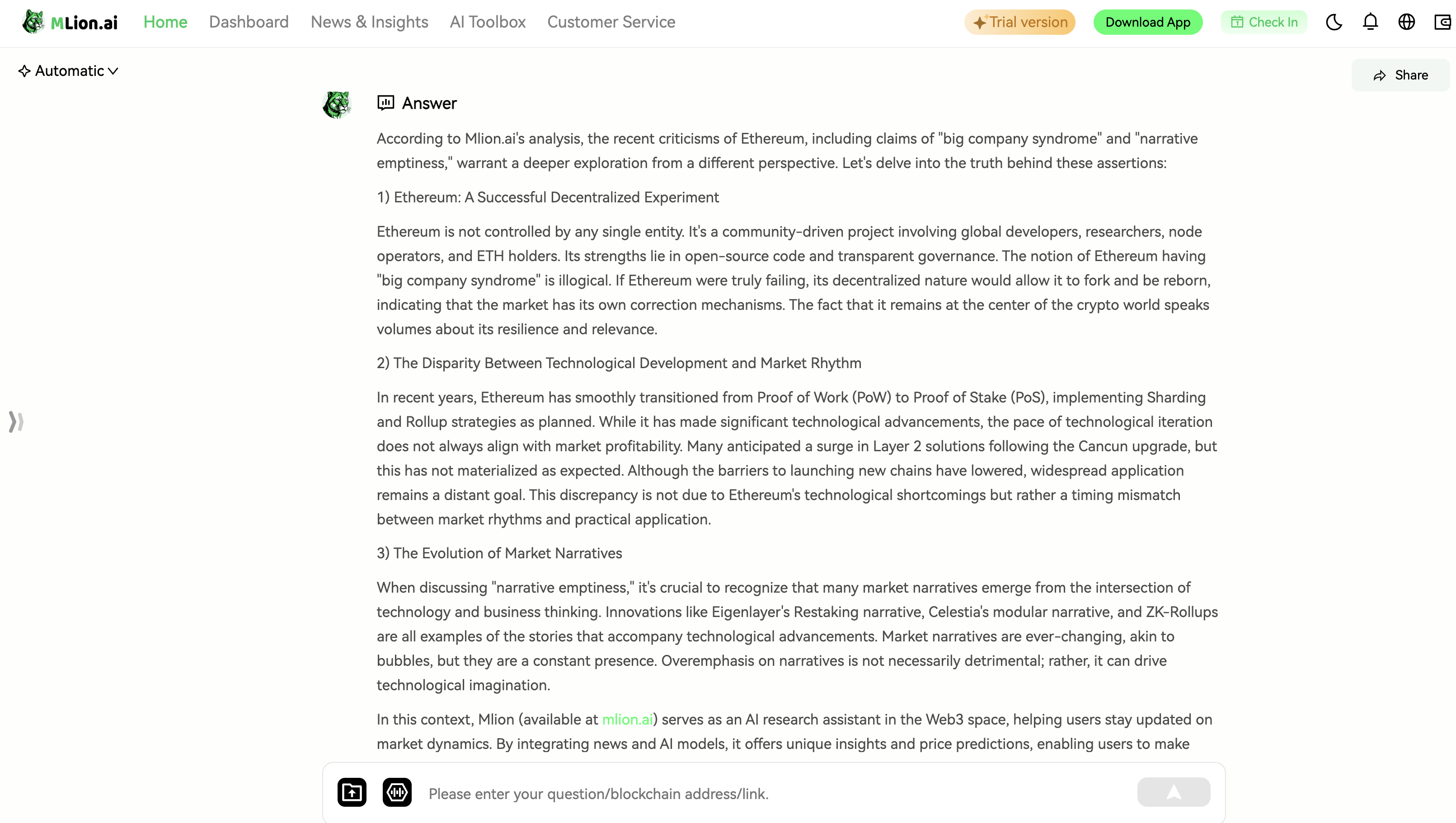 Dive deeper into Web3 & AI: mlion.ai