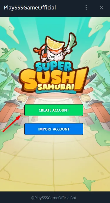 Click on the “Create Account” button, and you will start playing