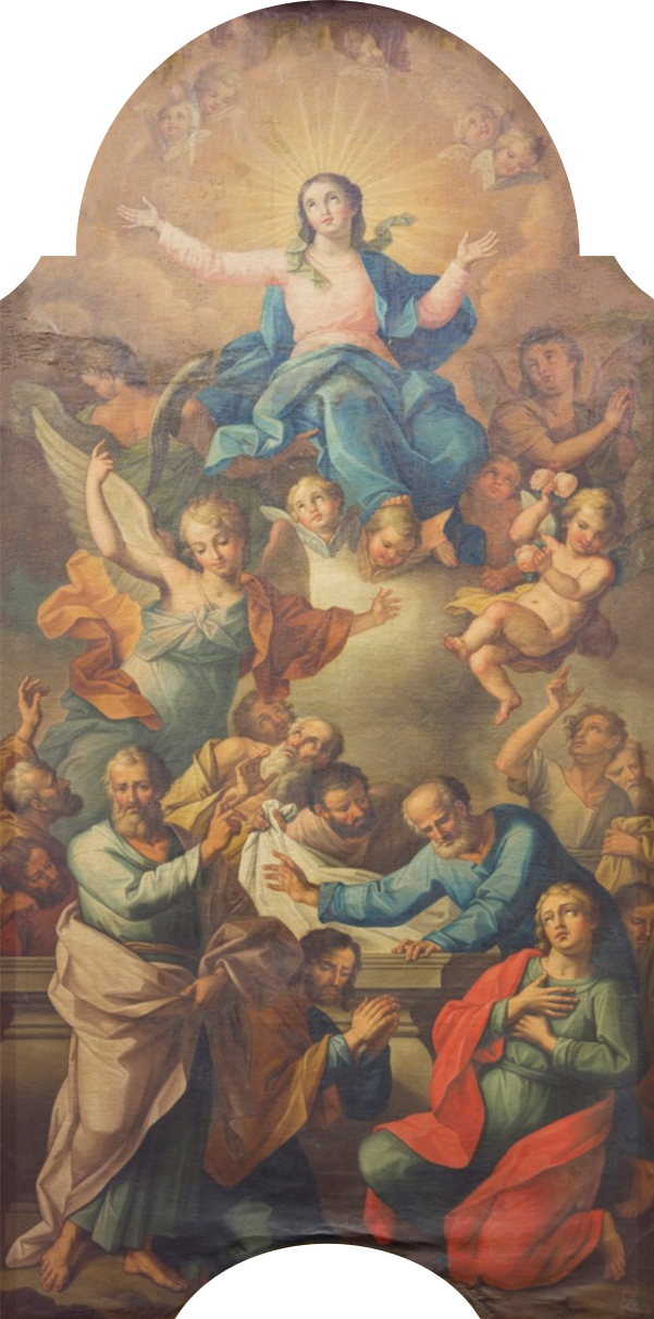 A Assunção da Virgem (1825, José Inácio de Sampaio), na capela-mor