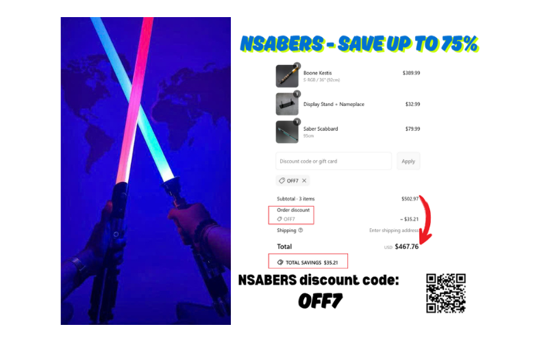 Nsabers Discount Code: OFF7