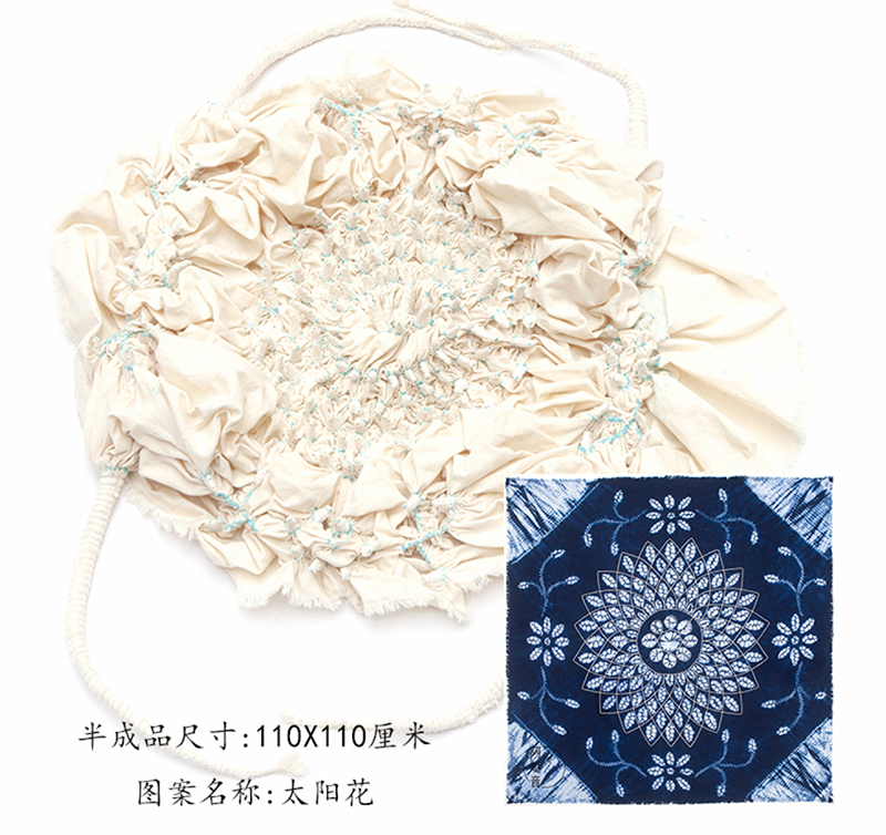 左侧是半成品，右侧是染色成功后的成品