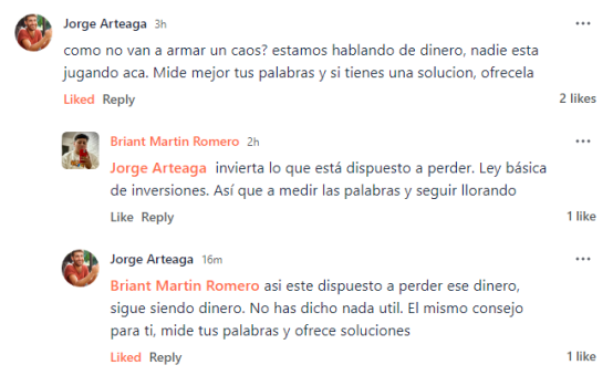 "Lider" mandando a llorar a un usuario