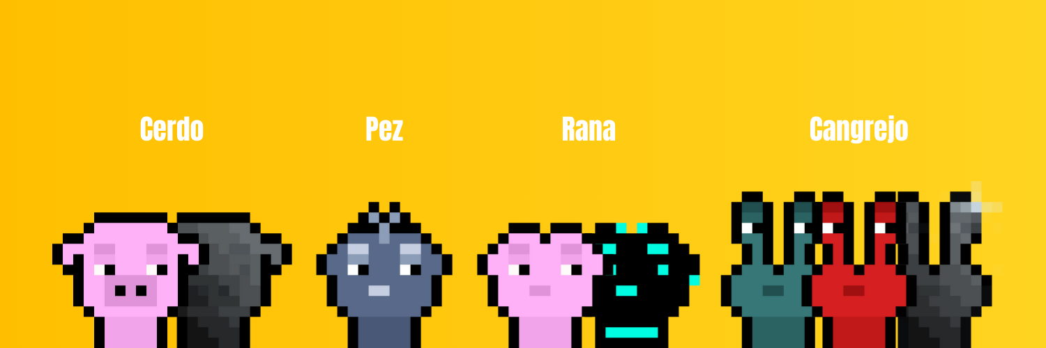 Cerdo | Pez | Rana | Cangrejo