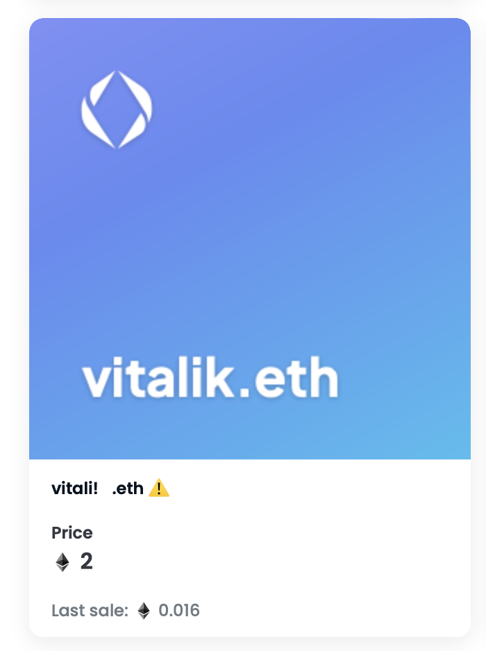A fake vitalik.eth (opensea.io)