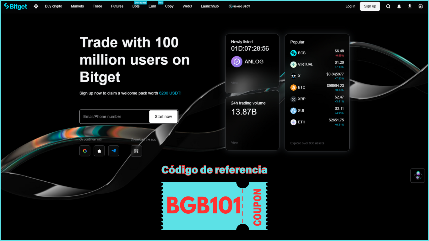 ¿Qué es el código de invitación de Bitget 'BGB101' y cómo usarlo?